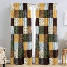 PRICES MAY VARY. Each set includes two panels - each measuring 53"x84" (measuring for a combined total of 106”x84”) Rod pocket fit up to a 2.5 inch rod; includes 2 tie bakcs for pulling back the curtains Made from soft high-quality durable materials designed for multi-seasonal use, our product assortments are meticulously selected to transform living spaces into restful rustic retreats Matching quilt sets are available for purchase separately, please search code in brackets (B079C5MJ2N) Create a Panel Drapes, Daybed Bedding, Country Vintage, Drape Panel, Floral Bedding, Floral Patchwork, Rod Pocket Curtain Panels, Farmhouse Country, Girl Beds