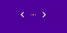 an image of two arrows in the middle of a purple screen with yellow dots on it