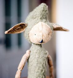 a stuffed animal that is sitting on a table