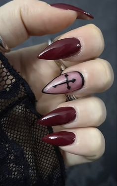 October Nails, Black Nail Polish, Grunge Nails, Design Nails