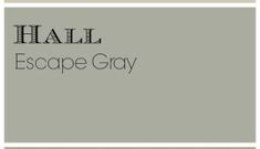 the words hall escape gay are in black and white letters on a light gray background