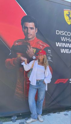 What To Wear To A F1 Race, Nascar Aesthetic Outfits, Formula One Outfit Women, F1 Outfit For Women, Ferrari Girl, Red Ferrari