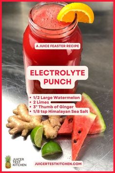 Homemade Electrolyte Drink, Fresh Juice Recipes, Healthy Juicer Recipes, Healthy Juice Drinks, Juice Cleanse Recipes, Juicy Juice, Hydrating Drinks, Juicer Recipes, Healthy Drinks Smoothies