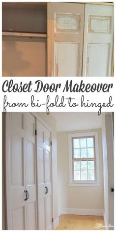 the before and after pictures of closet doors