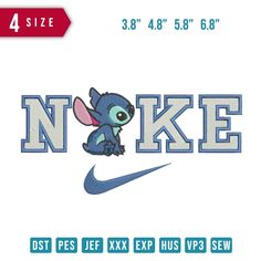 Nike Stitch embroidery design Size item : 3.8" 4.8" 5.8" 6.8" Formats / file Type Deco, Brother, Baby Lock: PES Husqvarna, Viking: HUS, SEW Janome, Elna, Kenmore: JEF Melco: EXP Compucon, Singer: XXX Tajima: DST Pfaff: VP3 Worksheet (JPG) This is a DIGITAL PRODUCT, no physical item will be sent.Once payment is processed, you will receive a link. AFTER DOWNLOAD EXTRACT THE FILE WITH WINZIP OR WINRAR,If you delete the email, no worries, access your files through your purchases page. PERSONAL USE O Stitch Nike Logo, Stitch Nike, Nike Embroidery Design, Stitch Embroidery Design, Nike Design, School Creative, Anime Streetwear, Cute Laptop Stickers, Cricut Projects Beginner