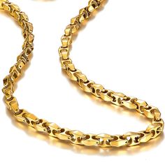 PRICES MAY VARY. CAREFULLY SIZED At 22 inches in length and 0.6 centimeters thick, this necklace is relatively lightweight and won't drag down your shirt ✔ GET THE APPEAL OF GOLD AT A FRACTION OF THE COST If you love the elegant appeal that gold jewelry provides but do not love the idea of paying a ridiculous price for it, this necklace is perfect for you ✔ MADE WITH ONE OF THE STRONGEST METALS IN THE WORLD Tungsten is made to last so that you can get the most wear possible out of your purchase Silver Link Necklace, Urban Jewelry, Not Love, Wolfram, Broken Chain, Jewelry Unique, Gold Plated Chains, Link Necklace, Chain Link Necklace