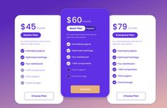 the pricing page for an app that is designed to look like a mobile phone screen