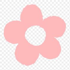 a pink flower on a white background, with the petals drawn to look like they have been