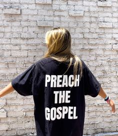 Preach the Gospel Puff Print Unisex Tee — Child of God Co. Citizen Of Heaven, Preach The Gospel, Christian Clothing Brand, Christian Accessories, Jesus Clothes, Christian Shirts Designs, Church Shirt, Christian T Shirts, Child Of God