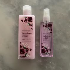 Dark Cherry Orchid By Bodycology Mist And Body Wash Set Both Items Are New Never Used Bath And Bodyworks Purple, Body Wash Sets, Bodycology Body Wash, Bodycology Perfume, Bodycology Products, Beads Makeup, Dr Items, Cherry Products, Feminine Hygiene Products