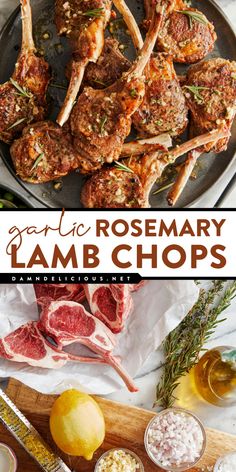 Everyone will love these pan-seared lamb chops! They're a perfect Easter dinner idea. Thanks to a garlic rosemary thyme marinade, this lamb chop dinner has an amazing flavor. Save this Easter main dish recipe! All Up In My Grill Tastemade, Pan Seared Lamb Chops, Seared Lamb Chops, Lamb Chops Pan Seared