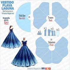 sewing pattern for a dress in the style of vesta laguina, with instructions to