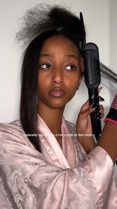 Tymo Hair Straightener Comb, Black Goddess, Straightening Brush, Black Girls Hairstyles, Hair Inspo, Hair Straightener, Natural Hair, Comb