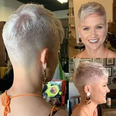 Back To School Braids, Cool Short Hair Styles, Short Hair Shaved Sides, Cool Short Hair, School Braids, Pixie Haircut Fine Hair, Short Haircuts For Older Women, Shaved Hair Cuts