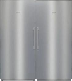 a double door refrigerator freezer sitting next to each other