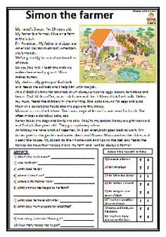 the farm worksheet is shown in this printable version for children to learn how to