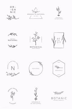 the logos for organic and natural products