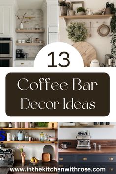 coffee bar decor ideas with text overlay