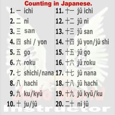 How To Count In Japanese, Monica Brant, Basic Japanese