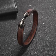 Material: leather Color: black, brown, coffee Size: 18.5/20/22 cm Customized: support Gift Choice: bracelet for men, father's day gift Bracelet Crochet, Leather Bangle, Brown Leather Bracelet, Hook Bracelet, Genuine Leather Bracelet, Leather Wristbands, Boho Chic Jewelry, Men Bracelet, Leather Ideas