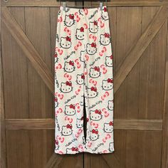 White Hello Kitty Fleece Pajama Pants. Super Soft And Cozy! Brand New And Never Worn, Without Tags. Size: Os (Would Likely Best Fit A Womens Small Or A Kids Xl/Xxl, Please Check Measurements To Ensure Appropriate Fit) Approximate Measurements: Inseam: 26” Waist (Unstretched): 12” Waist (Stretched): 16” White Super Soft Casual Sleepwear, Casual Super Soft White Sleepwear, Casual White Super Soft Sleepwear, Cozy Long Pants For Sleepover, Cozy White Sleep Pants, Cute White Long Pants, Cute White Pants For Sleepover, Super Soft White Sleepwear For Sleepovers, Cozy White Sleep Bottoms