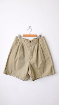 "Women's Sand Beige High Waisted Cotton Shorts/Pleated Shorts. Measurements Total Length  : 19 1/2\" Waist              : 31-33\" Hips                : 44\" Inseam           :  7\" Rise                 : 13\" Condition      : Never been worn.  ※Please read the policy before you purchase※" Cheap Beige Short Length Bottoms, Cheap Beige Bottoms With Built-in Shorts, Pleated Shorts, Sand Beige, Cotton Shorts, Short Outfits, Crew Neck Sweatshirt, High Waisted, Womens Shorts