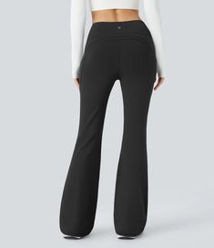 Discover Women’s High Waisted Side Pocket Thermal Yoga Flare Pants at Halara, Crowd-Approved Affordable Choices Made For What Moves You. Yoga Flare Pants, Flare Leggings, Active Wear Outfits, Side Pocket, Flare Pants, Yoga Pants, Active Wear, Siding, High Waisted