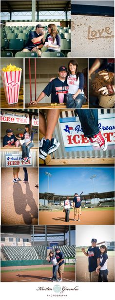 a collage of photos with people in the middle and one holding a baseball bat