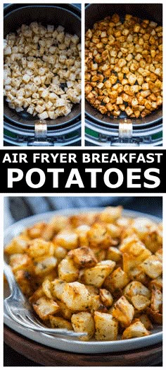 air fryer breakfast potatoes are the perfect way to start your day off right now