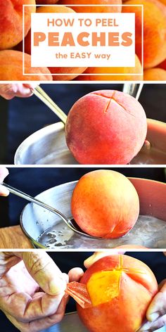 how to peel peaches the easy way