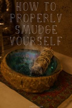 Learn how to properly smudge yourself and others with these simple tips from Om Livin' as well as a quick history of this ancient ritual. Clears negative energy and is a fun spiritual practice. How To Smudge Yourself, How To Smudge, Smudge Yourself, Smudging Prayer, Energy Work, Smudge Sticks, Mind Body Spirit, New Energy, Spiritual Healing