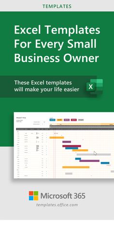 the excel templates for every small business owner is shown in this screenshote