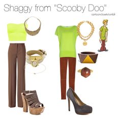 "Shaggy from "Scooby Doo"" by bforbel ❤ liked on Polyvore featuring Disney, Jardin des Orangers, Michael Kors, Jessica Simpson, Kelsi Dagger Brooklyn, Mociun, Monsoon, Oasis, Chanel and Pieces Shaggy From Scooby Doo, Throwback Thursday Outfits, Shaggy Scooby Doo, Halloween Group Costumes