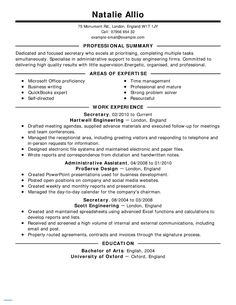 a professional resume for an entry clerk