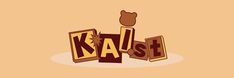 the word kalst surrounded by letters with a cat sitting on top of it