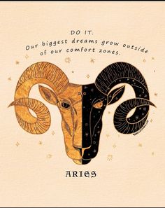 two rams with the words do it our biggest dreams grow outside of our comfort zones