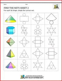 the worksheet shows how to draw geometric shapes