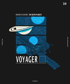 an advertisement for voyager's mission to explore the outer planets