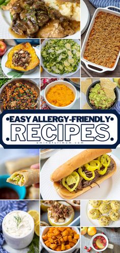 easy allergy - friendly recipes for the family to enjoy in their own kitchen or dining room