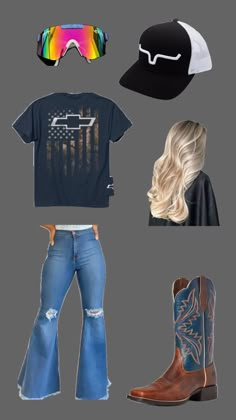 Easy Country Outfits For School, Country Fits With Leggings, Country Fits With Shorts, Western Outfits For School, Country Girl Fits For School, Lifted Dodge, Western Girl Outfits