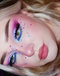 Cute Eye Makeup, Pride Makeup, Rave Makeup, Types Of Makeup, Makijaż Smokey Eye, Eye Makeup Designs, Dope Makeup, Colorful Eye Makeup, Edgy Makeup