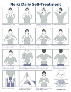 Reiki For Beginners Learning, Reiki Hand Positions Charts, Reiki Self Healing Hand Positions, Reiki Healing Quotes, Reiki Healing Pictures, Self Reiki, Reiki Hands, Reiki Hand Positions, Reiki For Beginners