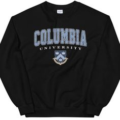 a black sweatshirt with the words columbia university on it