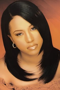 Black American Hairstyles, Pharaoh Sanders, 90s 2000s Hairstyles, 00s Hairstyles, Vintage Retro Hairstyles, Sewin Hair, Old School Hairstyles, 00s Makeup, 2000 Makeup