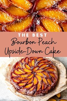 the best bourbon peach upside down cake