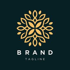 the logo for brand tagline, which is designed to look like an abstract flower