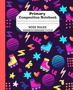 a book cover with colorful shapes on it