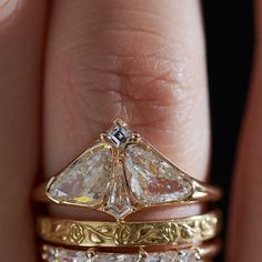 Moth Diamond Engagement Ring, Moth Diamond Ring, Moth Wedding Ring, Bug Wedding Rings, Moth Engagement Ring, Colorful Wedding Rings Vintage, Whimsigoth Wedding Ring, Unique Fine Jewelry, Unusual Engagement Ring