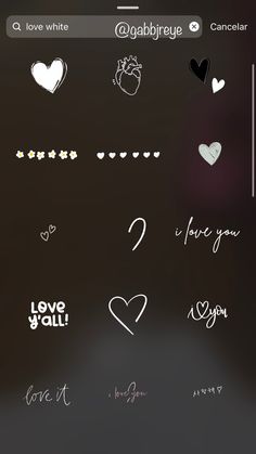 an iphone screen with various stickers on it and the text love is all you need