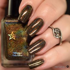 Chocolate Fudge - Brown Holographic Polish, Winter Holodays, Holo Indie Nail Lacquer, Starlight and How To Make Fudge, Brown Nail Polish, Baby Blue Nails, Hot Pink Nails, Nail Shimmer, Matte Nails Design, Brown Nails, Birthday Nails